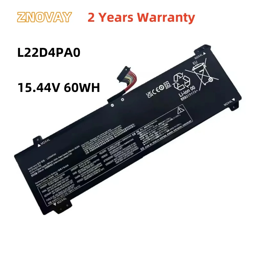 ZNOVAY L22D4PA0 Laptop Battery For Lenovo G5000 LOQ 15APH8/15IRH8/16APH8/16IRH8 L22B4PA0 L22M4PA0 L22X4PA0 Legion Slim 5 16APH8