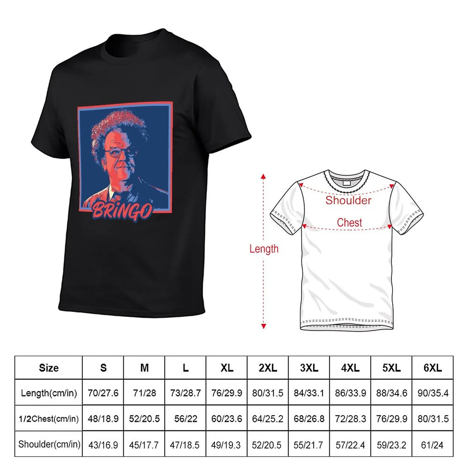 Mens Womens Light Blue Bringo Dr Steve Brule Funny Fans T-Shirt plus size tops quick-drying Men's clothing