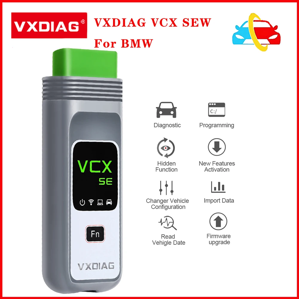 VXDIAG VCX SE for BMW WIFI PK Icom Next ICOM A2 OBD2 Car Diagnostic Scanner ECU Coding  J2534 Programming