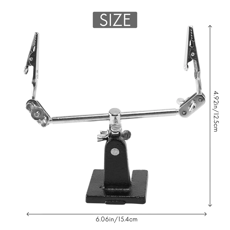 Morsetto per supporto per saldatore di terza mano che aiuta le mani strumento per Clip supporto per PCB circuiti elettrici Hobby