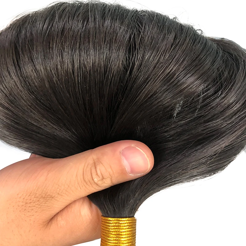 Extensão do cabelo humano em massa para trança, em massa reta, sem trama, cabelo brasileiro, cor ombre, final do cabelo grosso, 50g