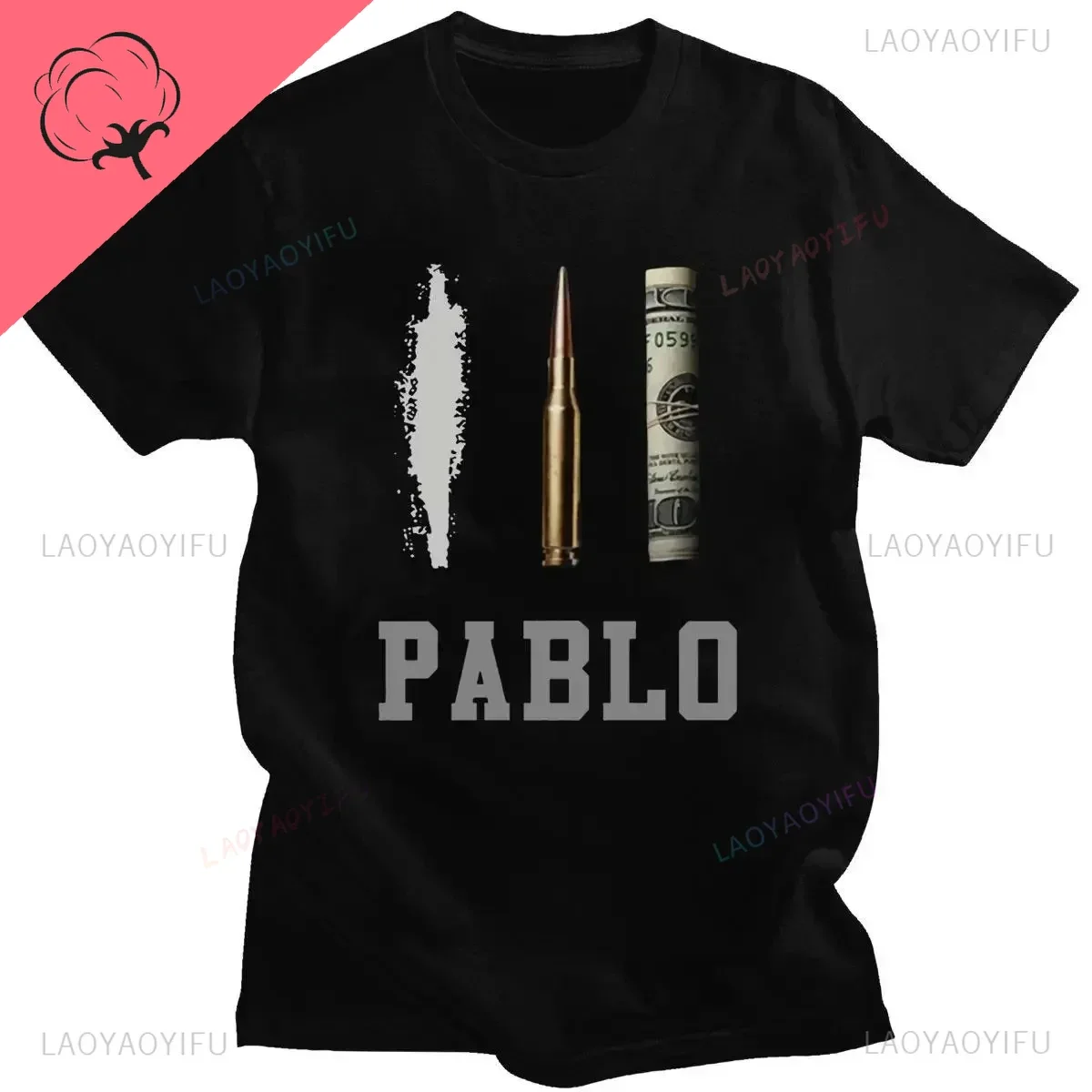 Hot Sale New Men's Tshirt Pablo Escobar Medellin Scarface 100%cotton T-shirts Streetwear Hip Hop Harajuku Funny