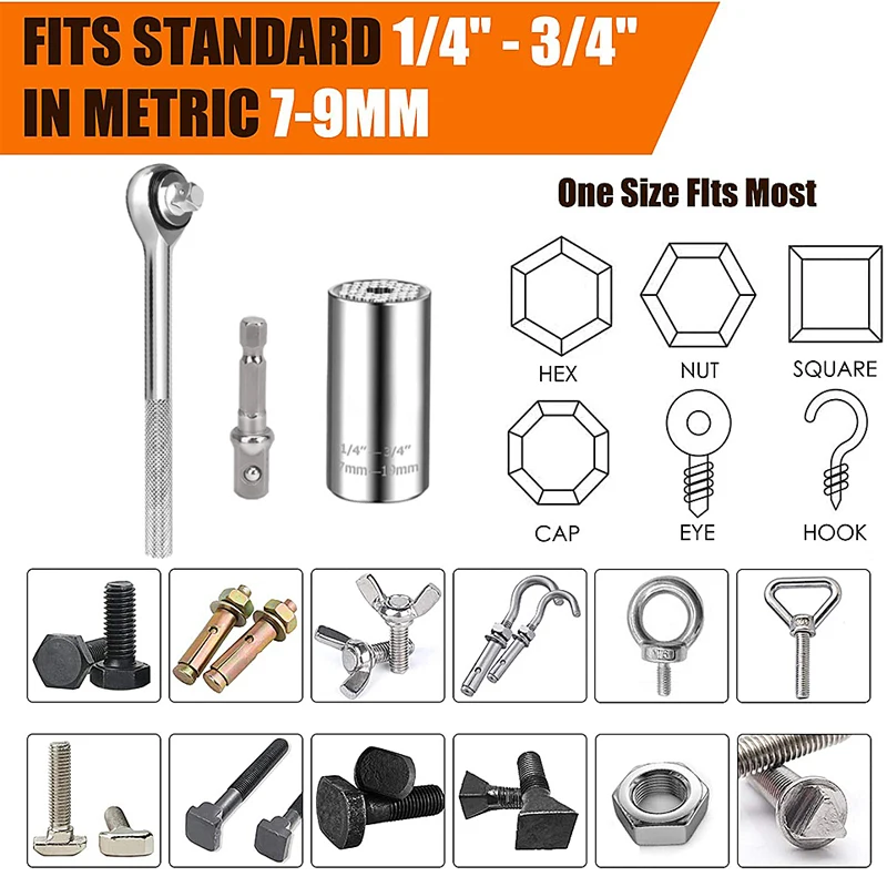 Imagem -03 - Universal Torquímetro Cabeça Conjunto de Ferramentas de Mão Manga de Soquete Chave de Broca Elétrica Chave de Catraca Kit Multitool 719 mm