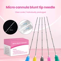 Microcánula de alta calidad, 18G, 20G, 21G, 22G, 23G, 25G, 27G, 30G, 38mm, 50mm, 70mm, esterilidad, puntas de cánula roma para herramientas de piezas de belleza