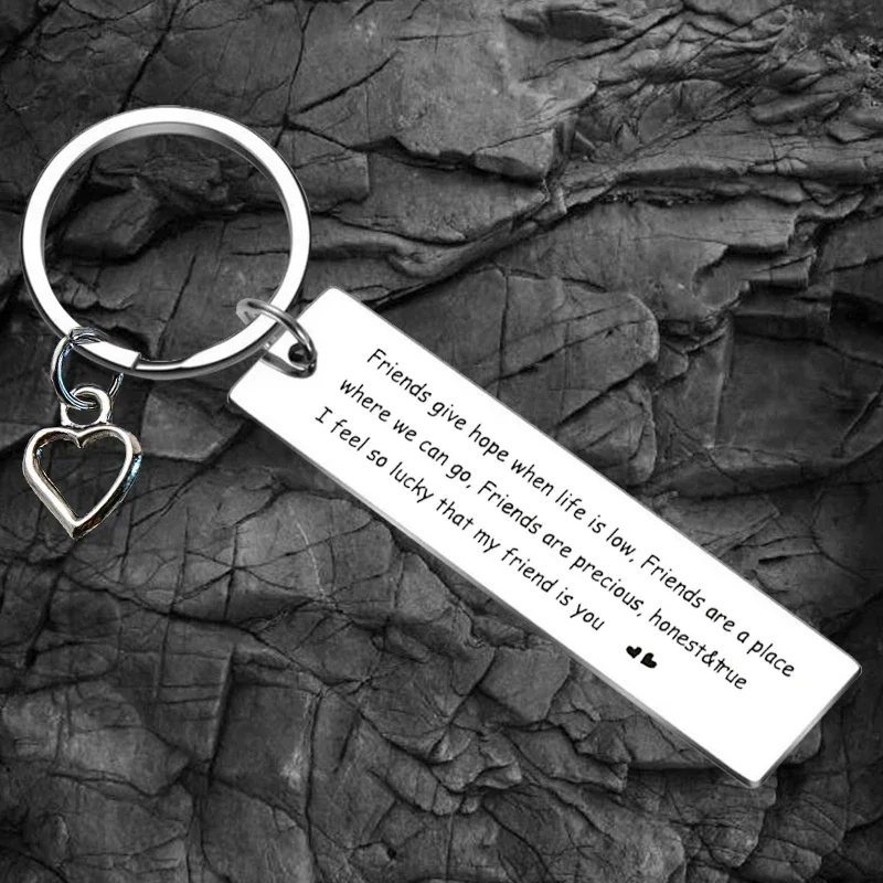 

Girls Friendship Keychain Best Friend Key Rings Friend soul Sister Gift