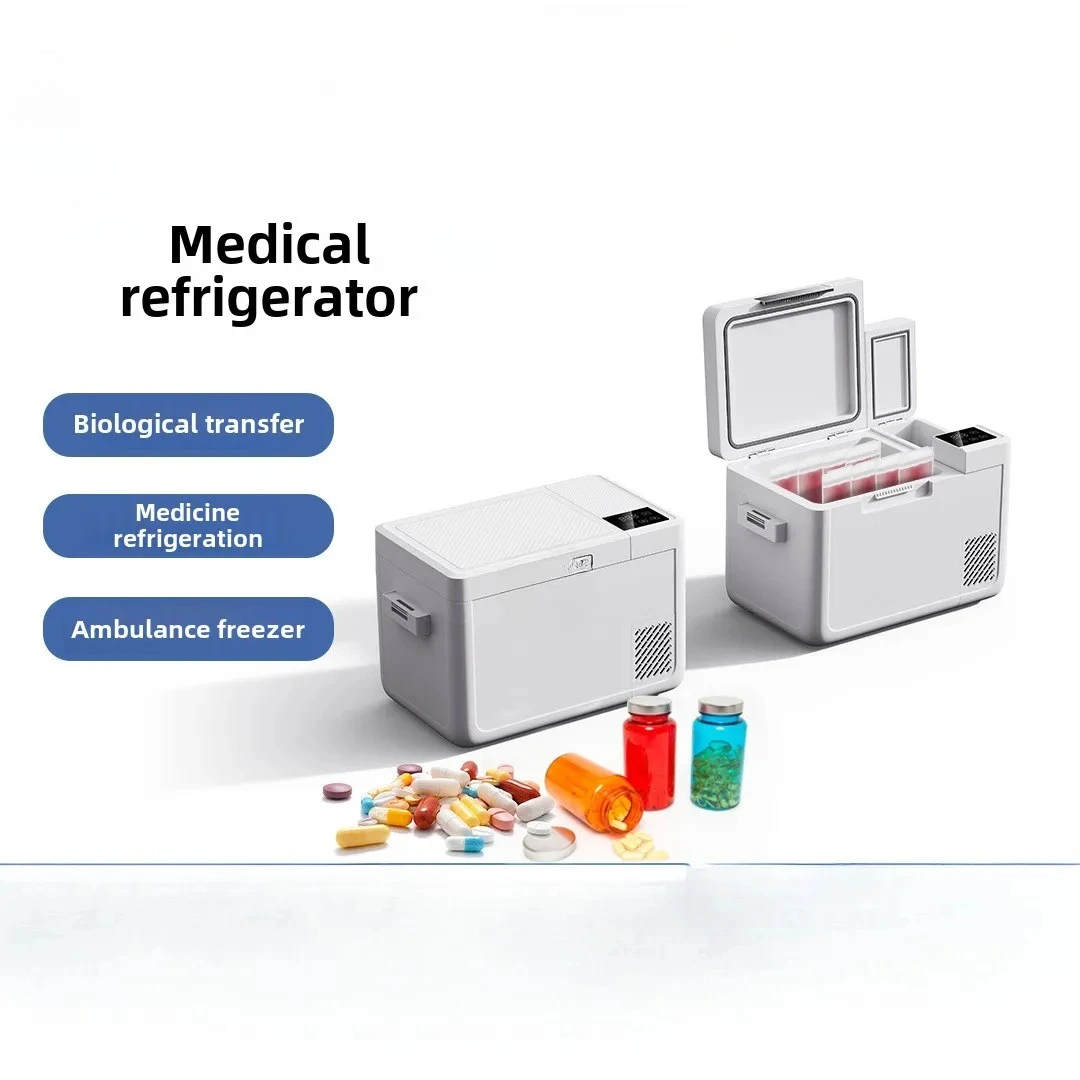 Medical refrigerator double temperature zone biological sampling blood drug transfer