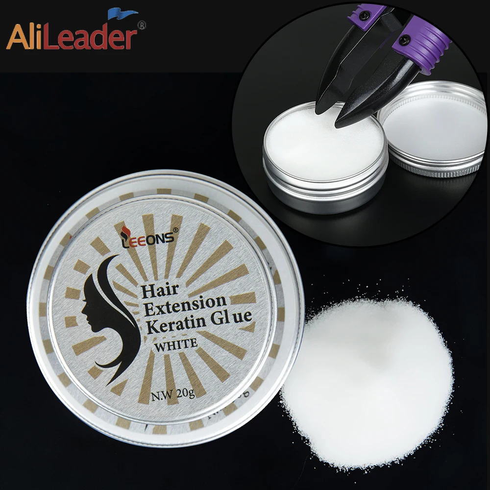 

Alileader New Italian Keratin Glue 100% Italian Keratin Glue Powder For Hair Extensions Strong Hold Italian Keratin Powder Glue