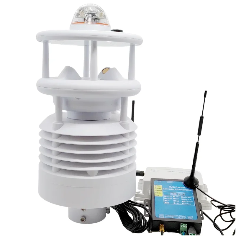 CE SDI12 10 IN 1 AGRICULTURE COMPACT WEATHER STATION FOR WIND POWER GENERATION  FOR MONITORING METEOROLOGICAL IN FARMLAND