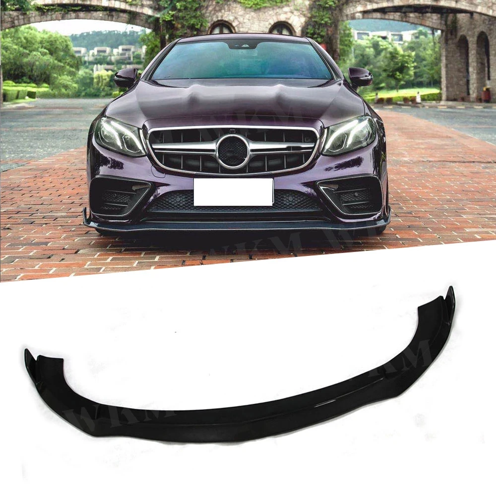 

E Class Carbon Fiber Front Lip Spoiler for Mercedes Benz C238 Sport Coupe 2017-2019 FRP Head Bumper chin Shovel Car Styling