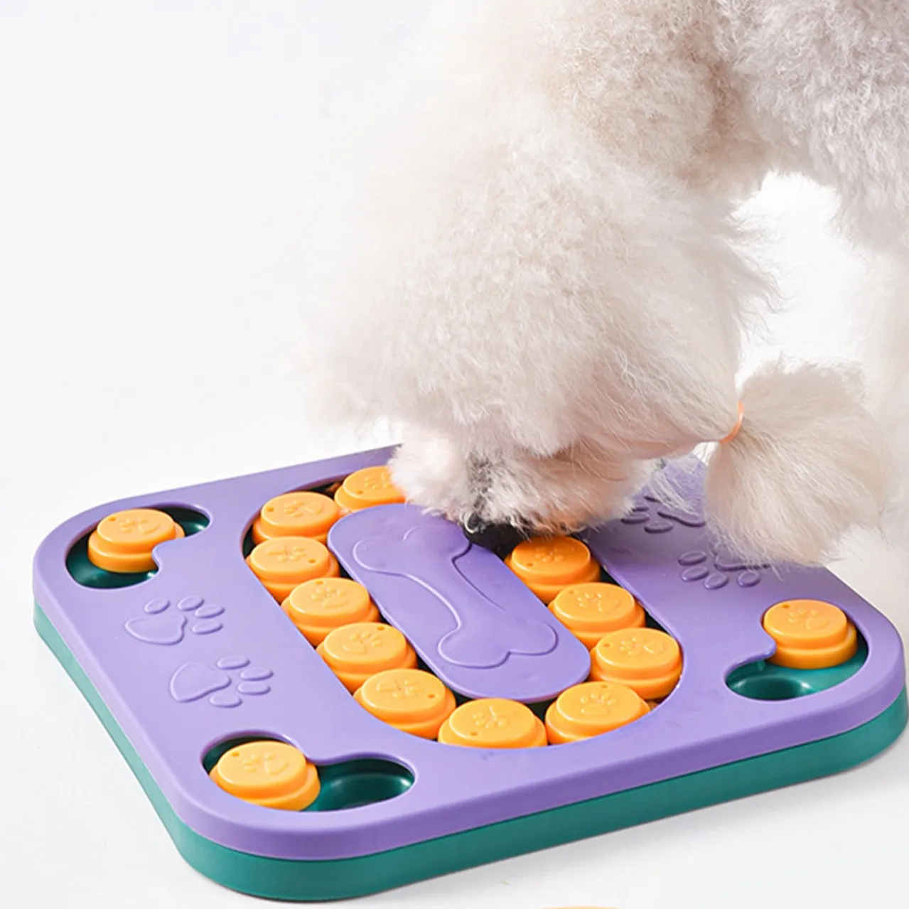 

Dog Puzzle Toys Slow Feeder Improve IQ Interactive Plate Bowl Non-Slip Anti-choking Cat Dogs Training Games Pets Dog Accessories