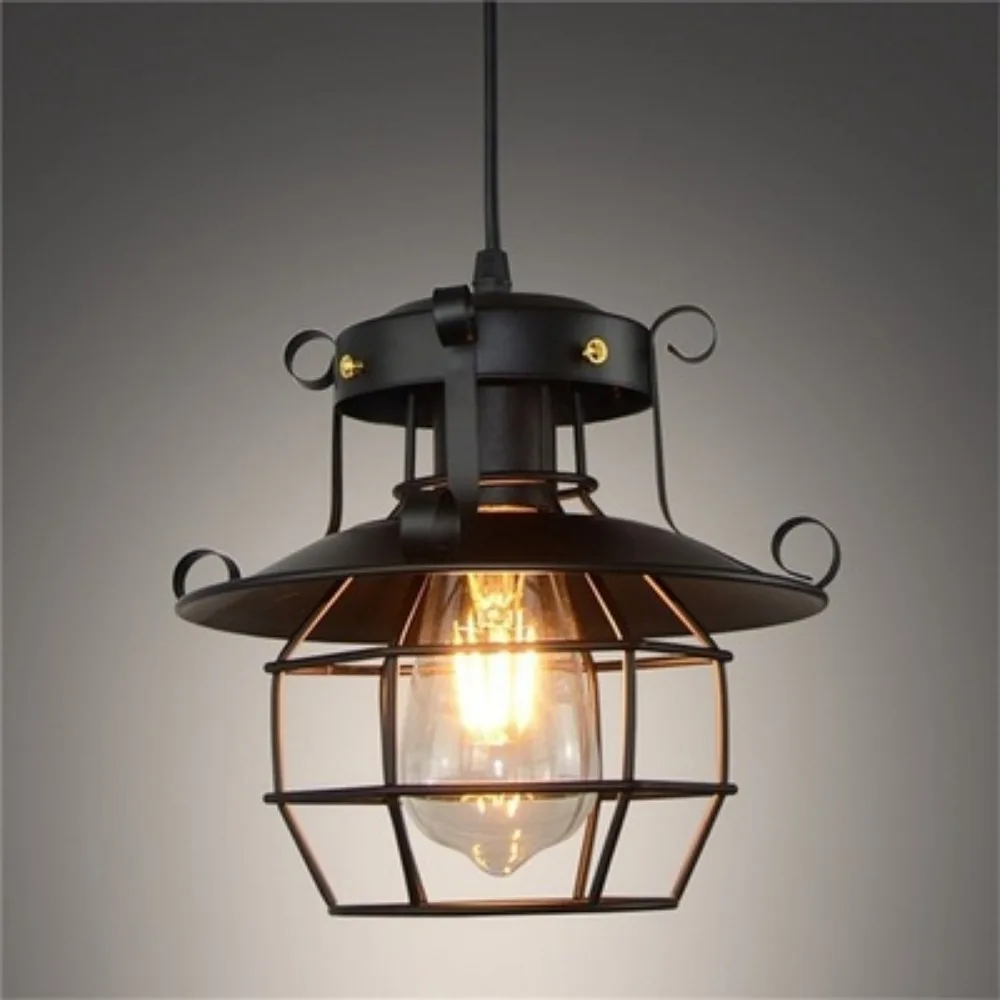 Industrial Restaurant Style Dining Bedroom Pendant Light Chandelier Retro Nostalgic Creative Bar Aisle Corridor Hanging Lamps