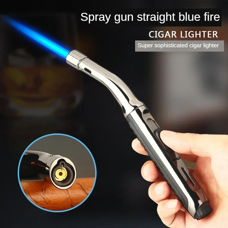 

Cigarette Lighter, Windproof Lighter, Outdoor BBQ Torch Gun, Kitchen Cooking Ignition Welding Turbo Metal Cigarette Lighter, New