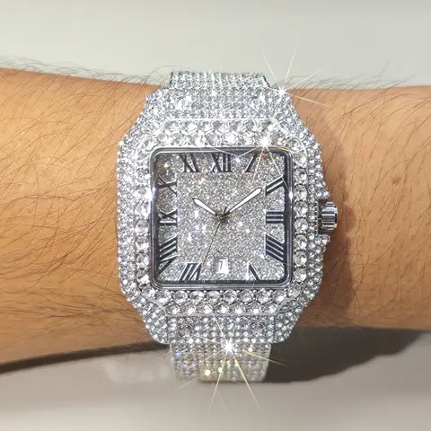 10 best sales पुरुषों के लिए हीरे की घड़ी - №10