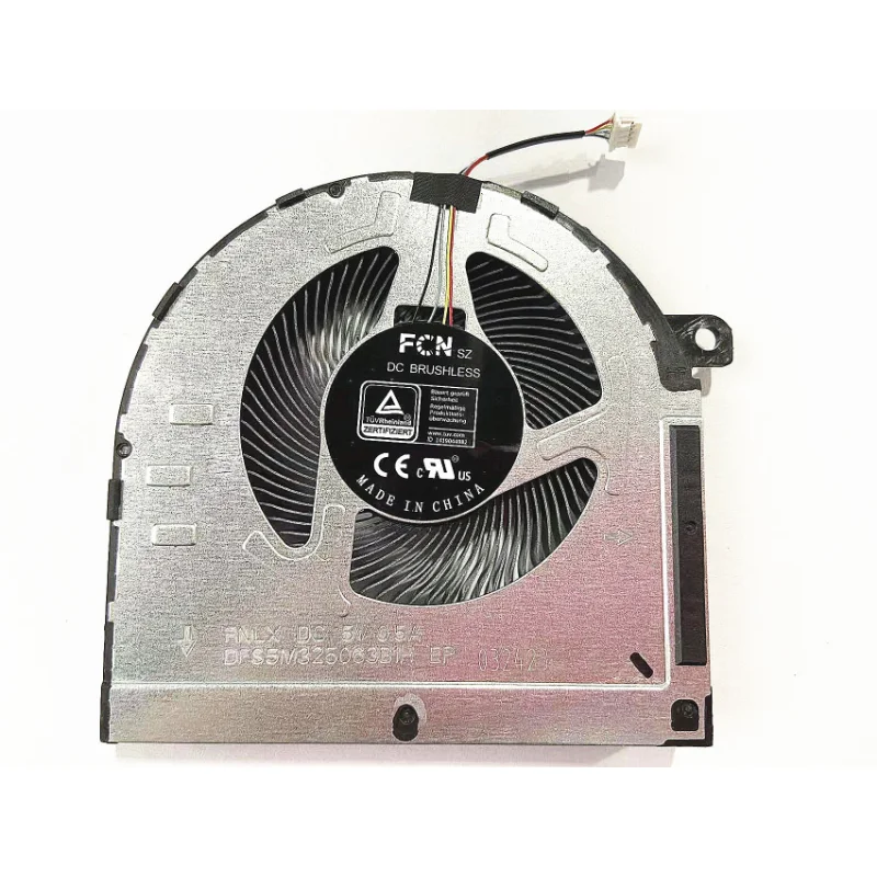 Original CPU GPU Fan for Lenovo IdeaPad Gaming 3-15ACH6 3-15IHU6 82K2 FNLX FNLY DFS5M325063B1H DFS5K12B159A1H DV 5V 0.50A