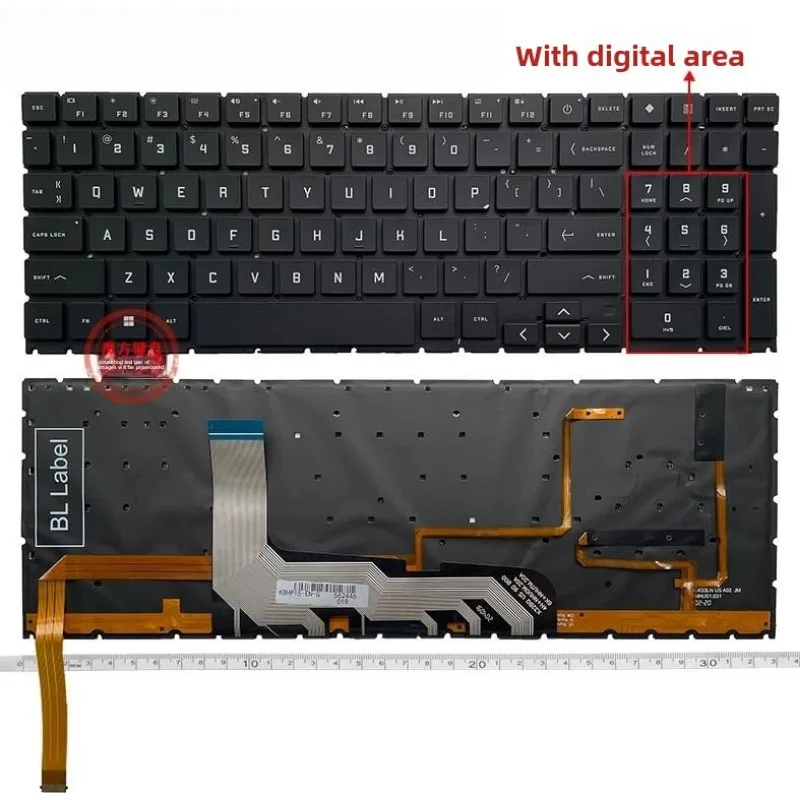 New US Keyboard for HP 9/10/11 16-AP/AM/WF/XF/WD/U Keyboard TPN-Q304/Q305