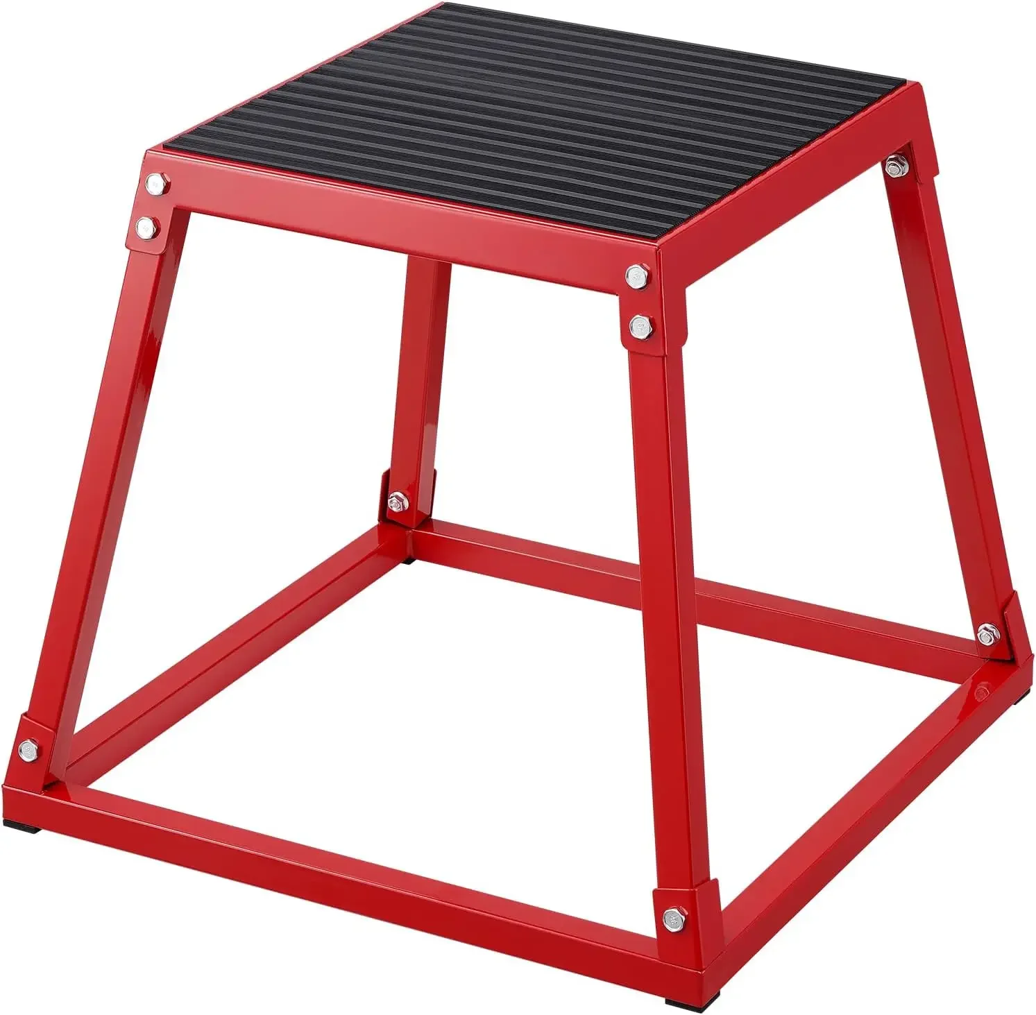 

Plyometric Jump Box, 18 Inch Plyo Box, Steel Plyometric Platform and Jumping Agility Box, Anti-Slip Fitness Exercise Step Up Box