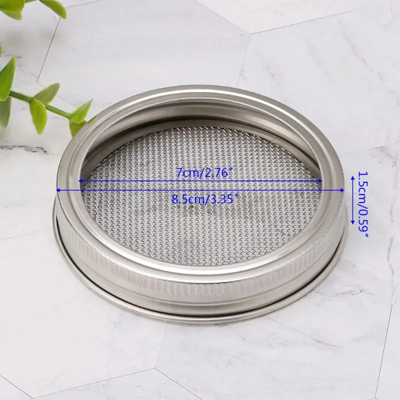 Stainless Steel Strainer Sprouting Lid For Wide Mouth  Canning Jars