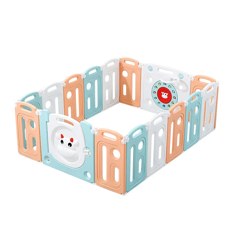 أقلام لعب للأطفال، سياج ألعاب للأطفال، سياج واقي للمنزل، وسادة زحف داخلية للأطفال، أرضية قابلة للطي #5