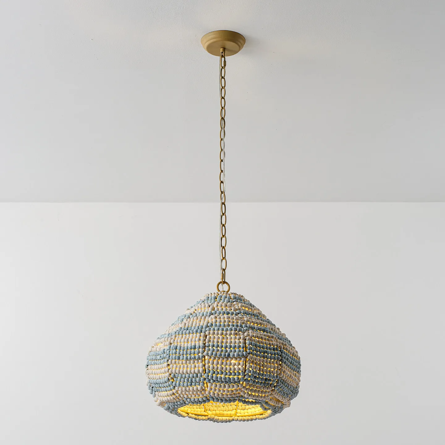 French Retro Handmade Wooden Bead Chandelier Art, Restaurant Lamp, Homestay, Villa, Cafe Lamp
