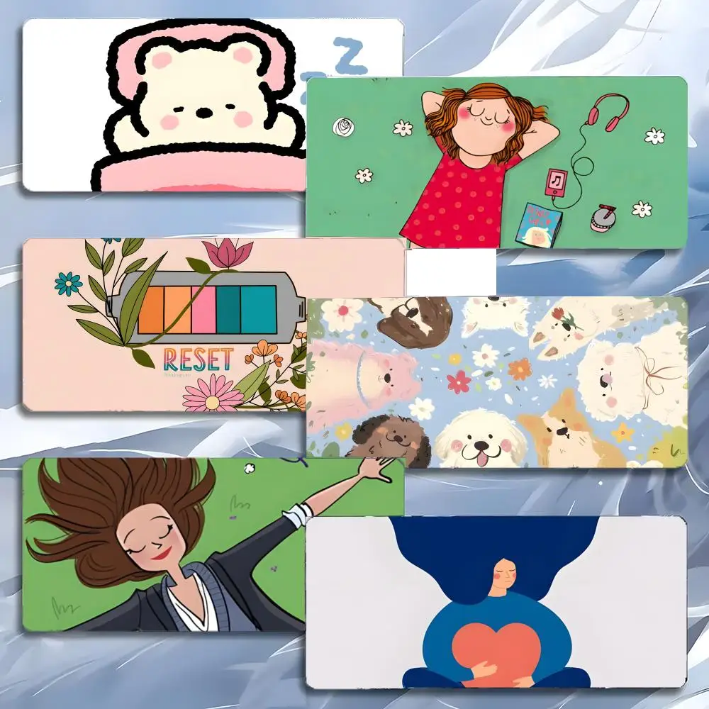 Minimal REPOSs Mouse Pad Mousepad Large Gaming LockEdge Thickened PC Table Desk Mat