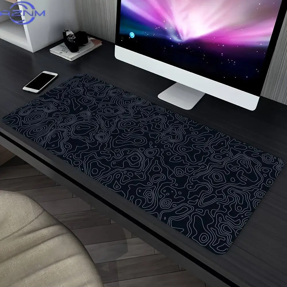 XXL Gaming Mousepad Dark Totem Desk Mat Non Slip Rubber Locked Edge Keyboard Pad For E-Sports Office Laptop Desk Protector