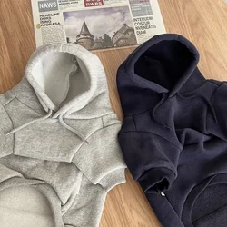 Soft Cotton Thin Hoodies for Small Dogs, Chihuahua Puppy Sweatshirt, Pet Pullover, Bichon, Yorkie Dog Costume, Solid Coat