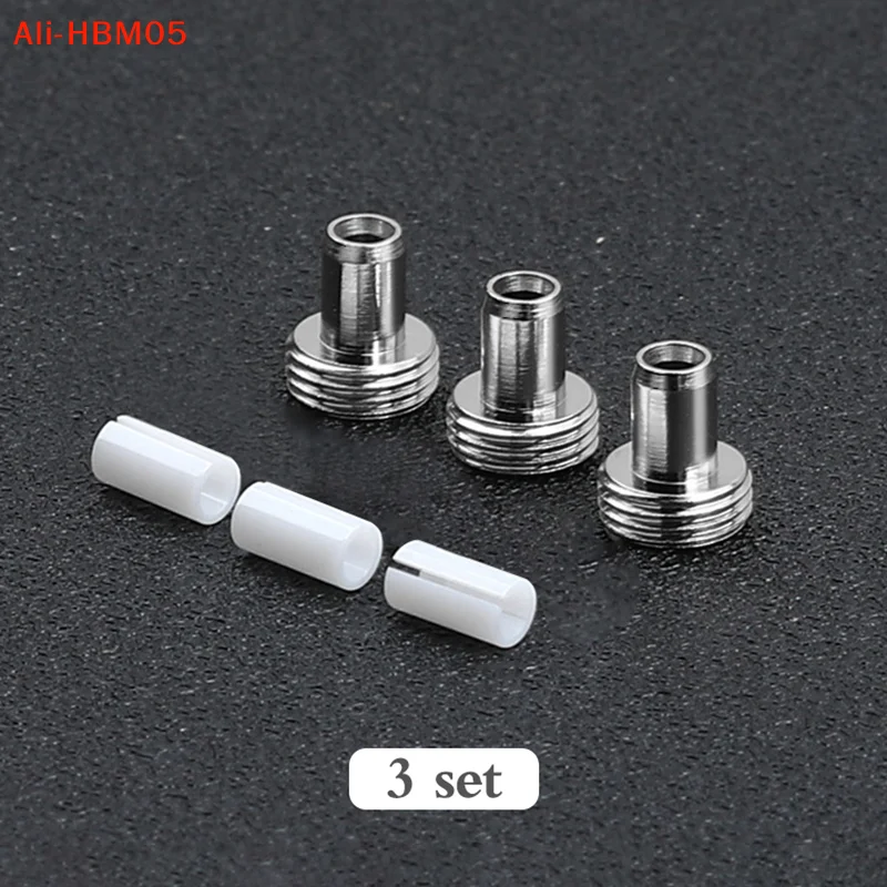 (HB05)3Set Fiber Optic Visual Fault Locator Ceramic Tube And Metal Head Replacement Parts Accessories