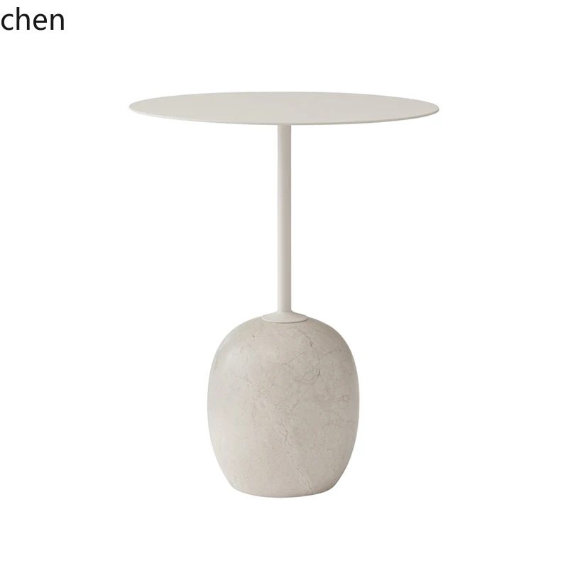 marble sidebalcony small round  coffee bedroom bedside mini corner table view 2