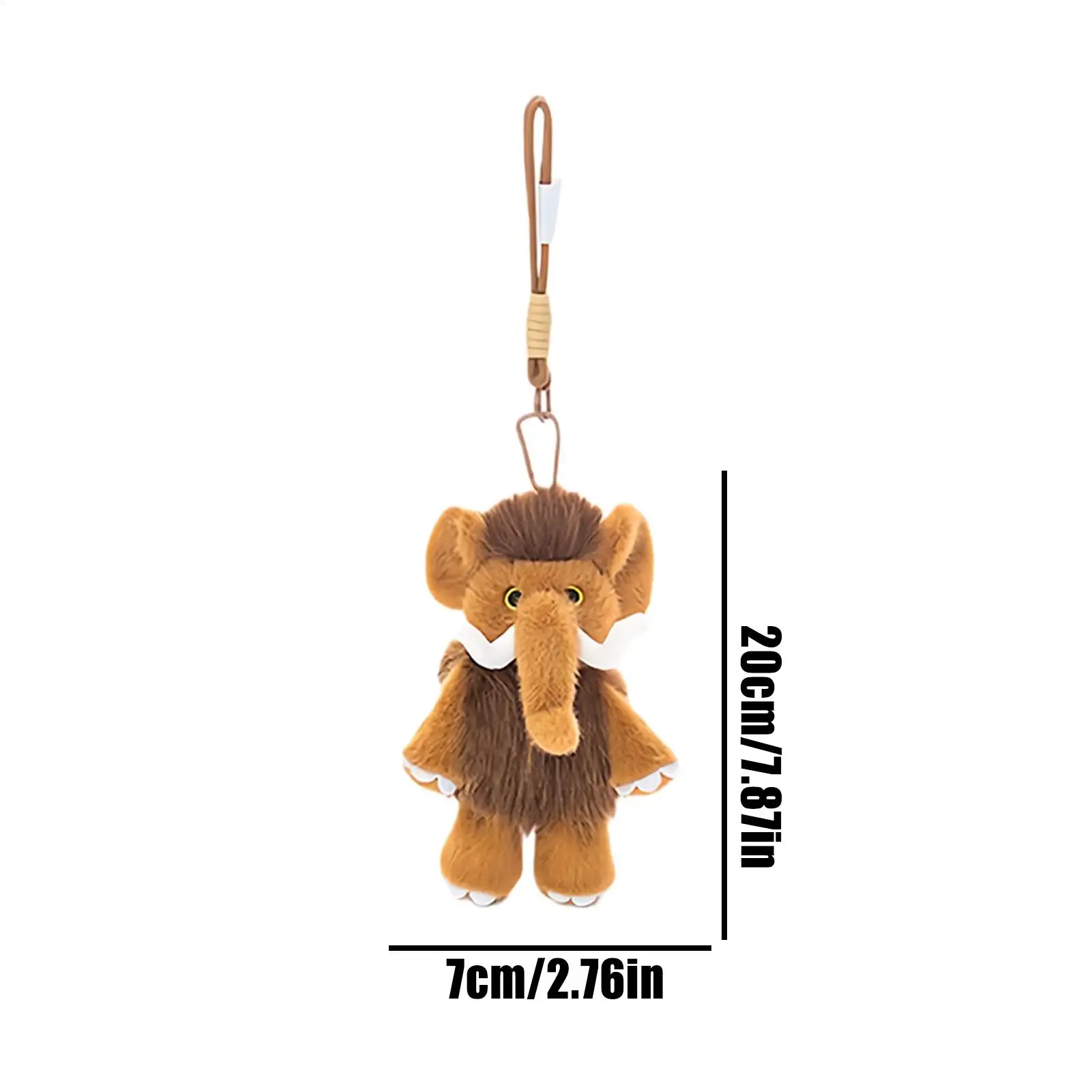 Elephant Plush Keychain Soft Purse Charm for Handbag Backpack Keys Children Birthday Gift Party Favor Easter Stocking Stuffer