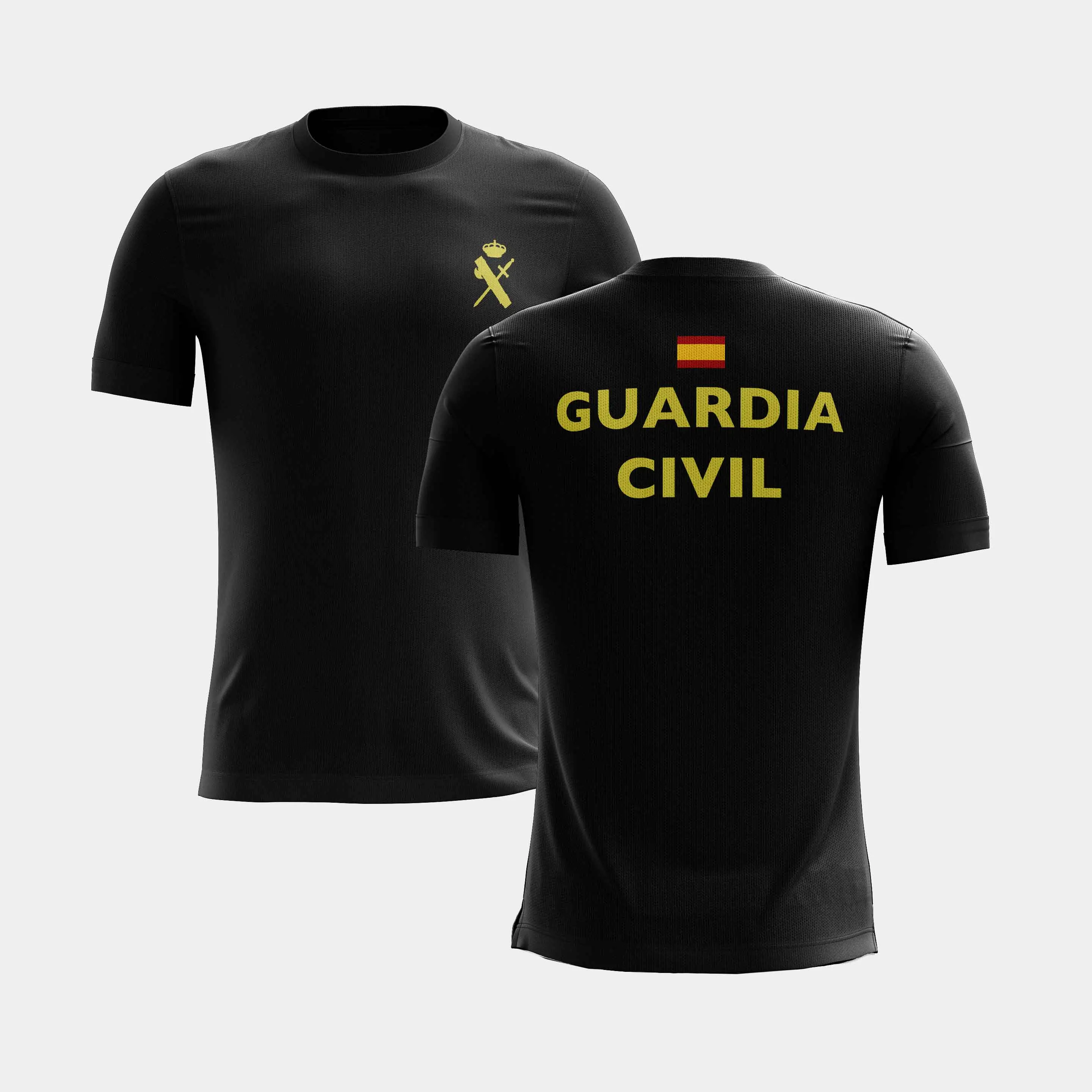 Spainsh support the civil guardメンズtシャツショートカジュアル100% コットンシャツサイズS-3XL