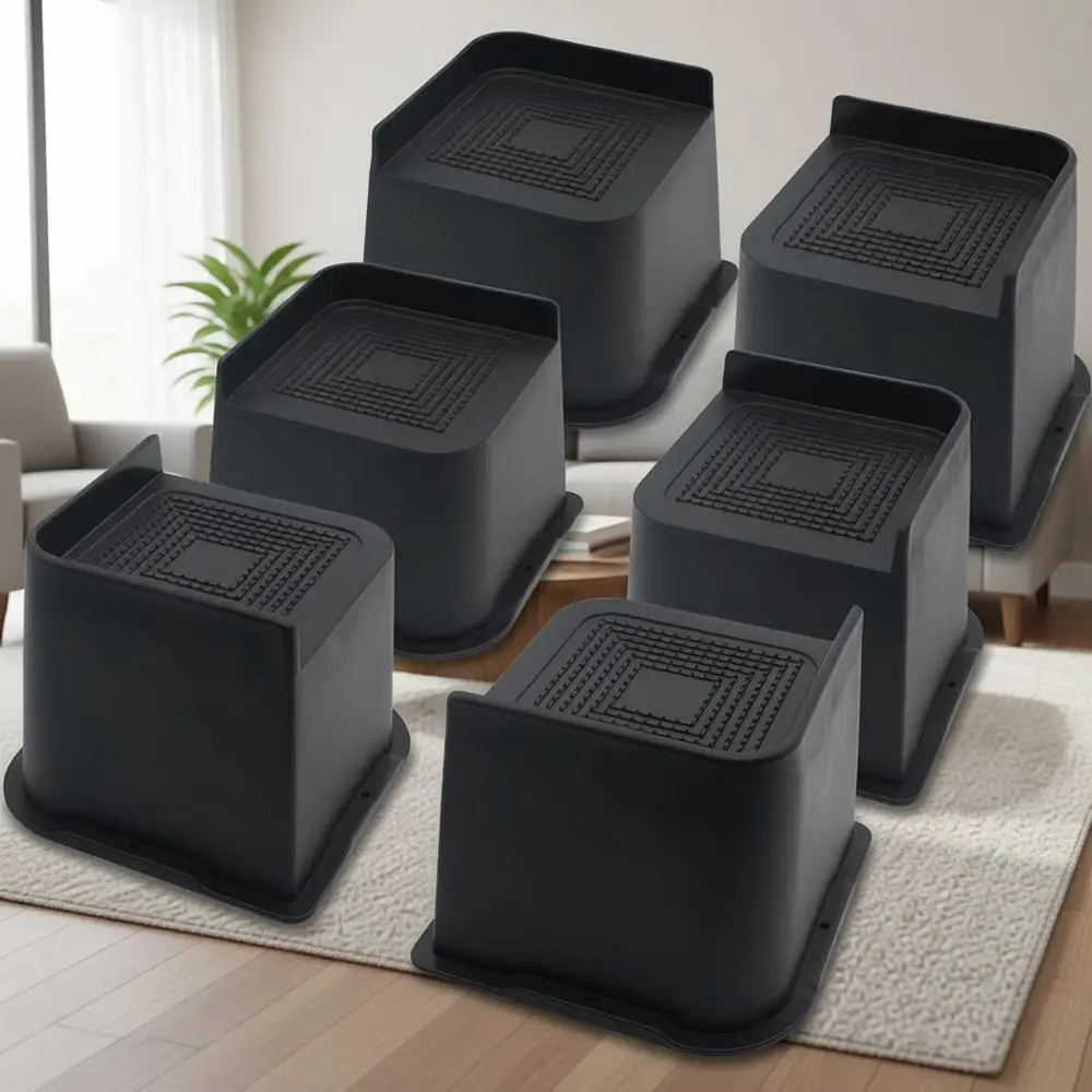 

4-дюймовые усиленные опоры для мебели увеличенного размера - черные, для кроватей, столов, диванов, кресел, кушеток, письменных столов, выдерживают до 6500 фунтов