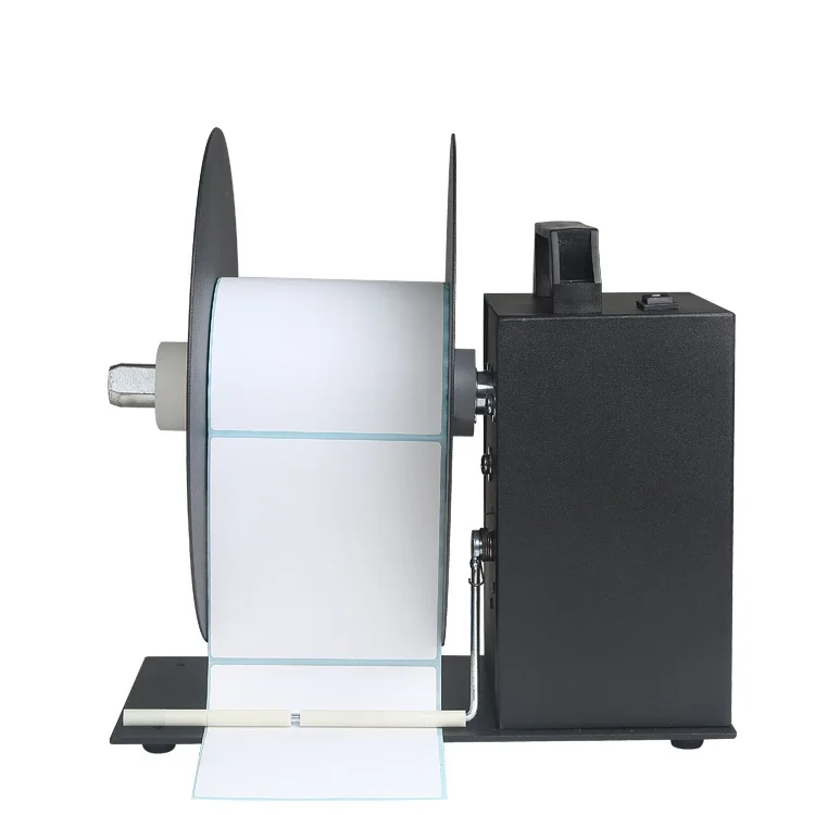 Textile Care Label Satin Ribbon Barcode Printer Machine Label Rewinder Digital Automatic Rewinding Machine Adjustable Speed Tags
