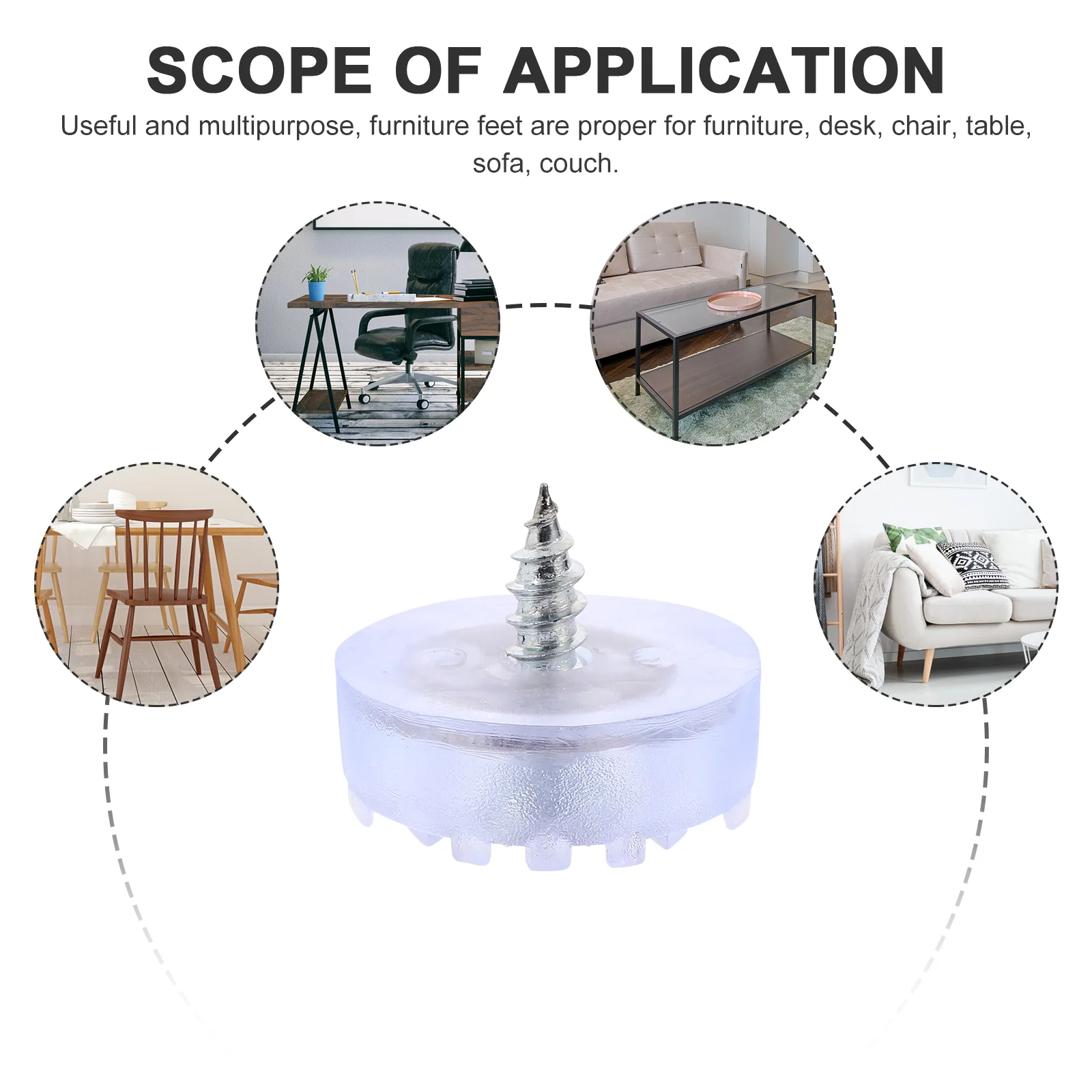 20 шт. гвозди для мебели, нескользящие аксессуары для ножек, резиновые ножки для стула, металлические ножки