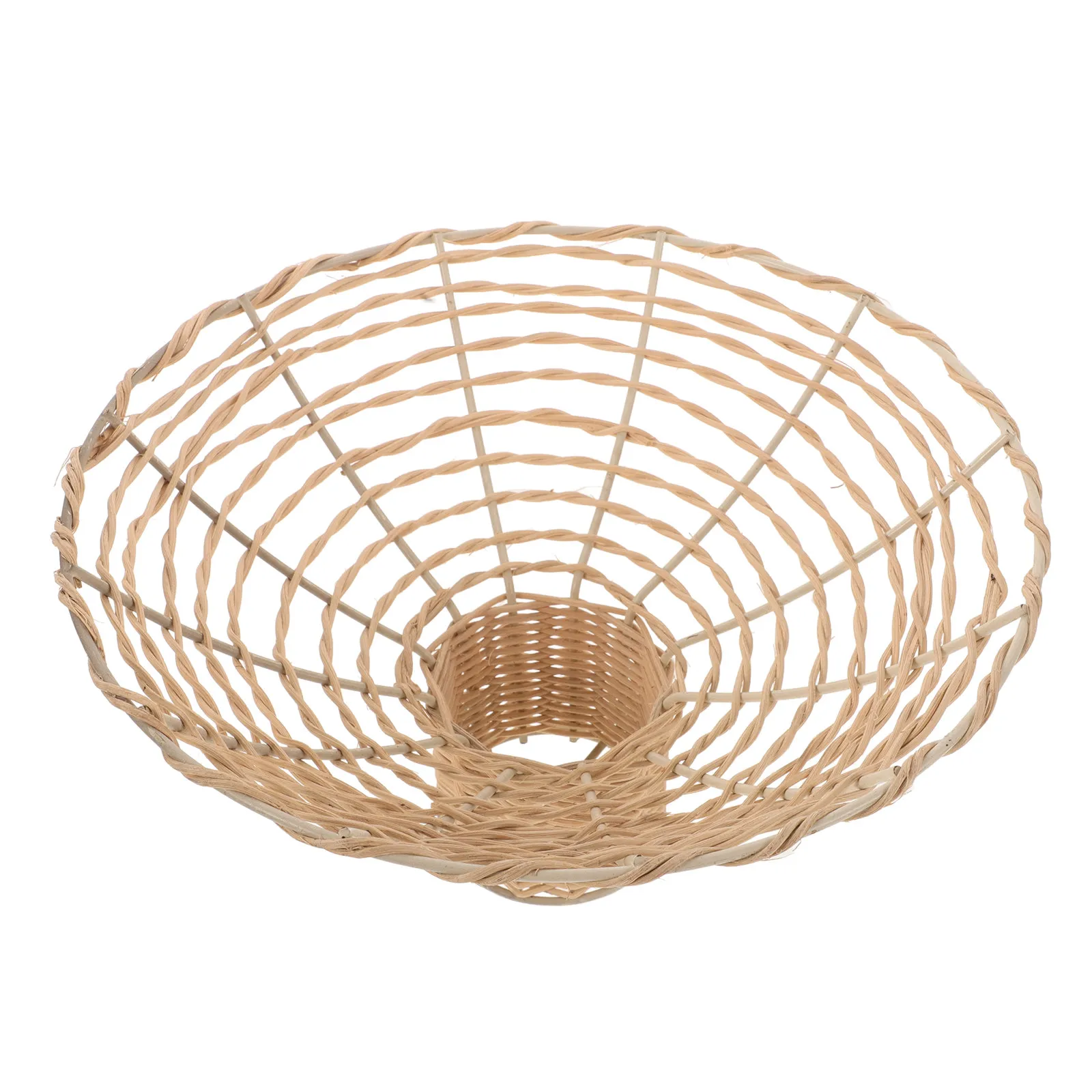 

Woven Rattan Lampshade Modern Farmhouse Pendant Light Shade DIY Hanging Lamp Shade for Living Room Bedroom Balcony Rustic Decor