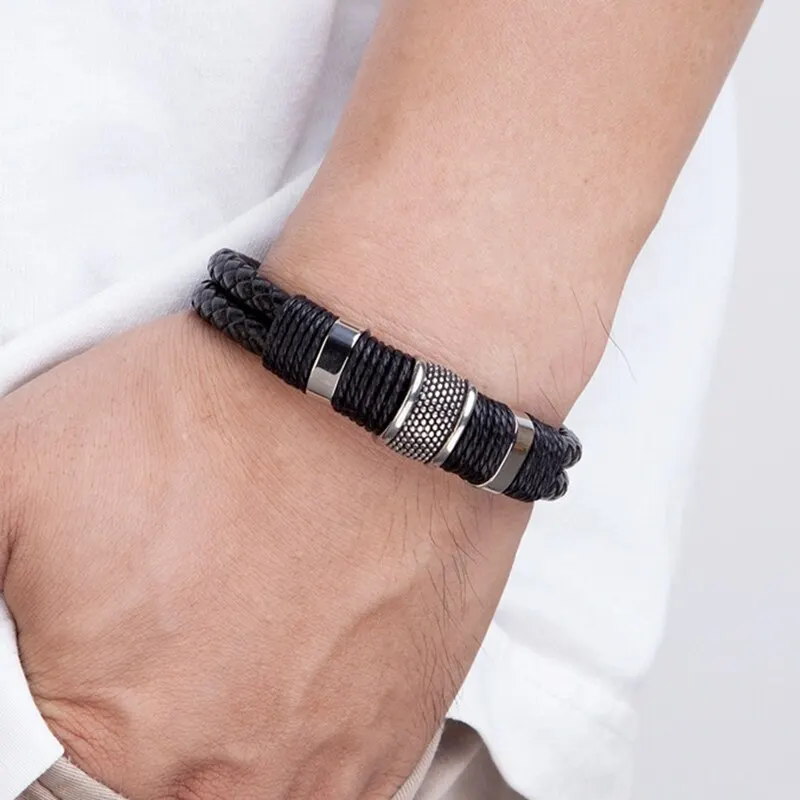 Thumbnail 4 - #19 Trending Leather Wrap Bracelets Right Now