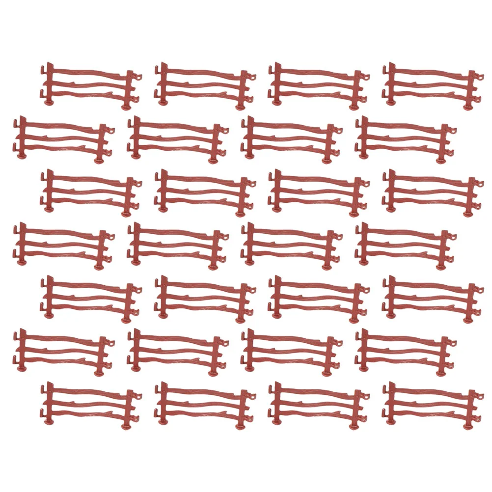 

120 Pcs Simulation Fence Toys Picket Decoration House Decorative DIY Outdoor Landscape Ornament Miniature for Zoo