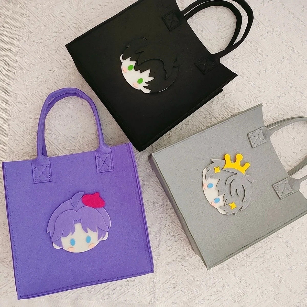 Love and Deep Space Caleb Sylus Rafayel Xavier Zayne Косплей Сумка для боли Простая фетровая сумка трехмерной формы