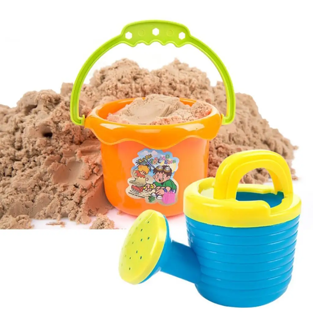 9pcs Kids Beach Toys Set Including Bucket Shovel Rake Watering Sprayer
