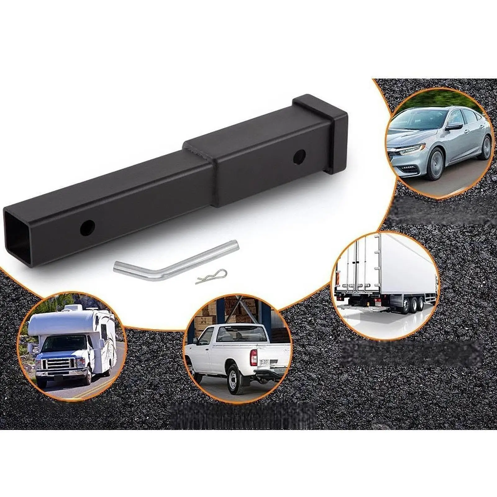 Trailer Hitch Extension Easy Installation 5000lbs ,Trailer Hitch Extender