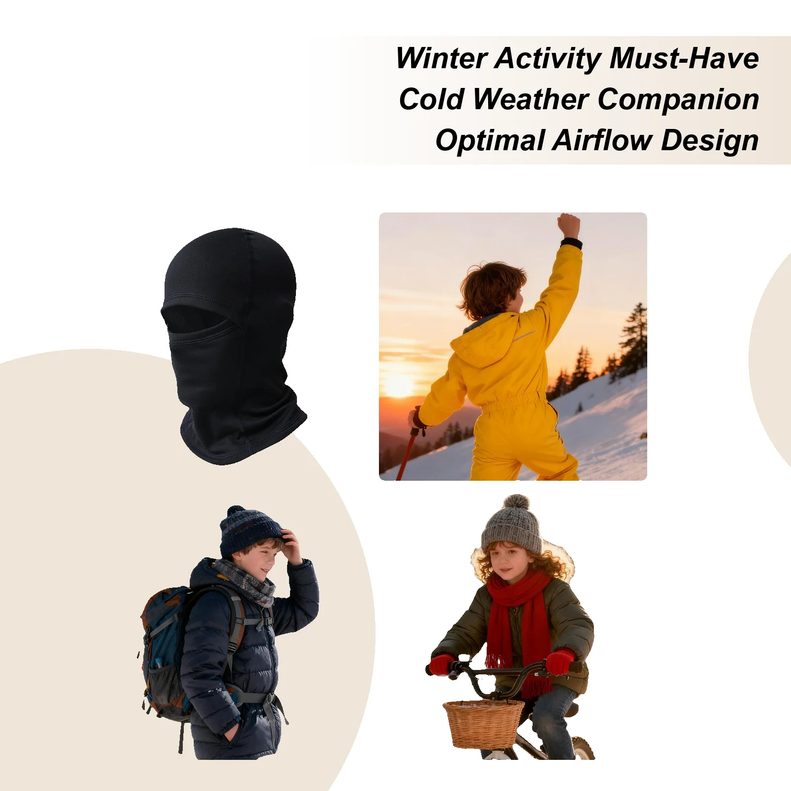 

Детские гетры для шеи, эластичные мягкие теплые детские лыжные чехлы для мальчиков и девочек, детские катание на лыжах, езда на велосипеде, альпинизм, спорт