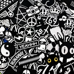 YEAHHH STAR PEACE Iron On Patches Apparel Sewing Fabric Handmade Appliques For Clothing Music Stickers Badges Parche CAT ROUTH66