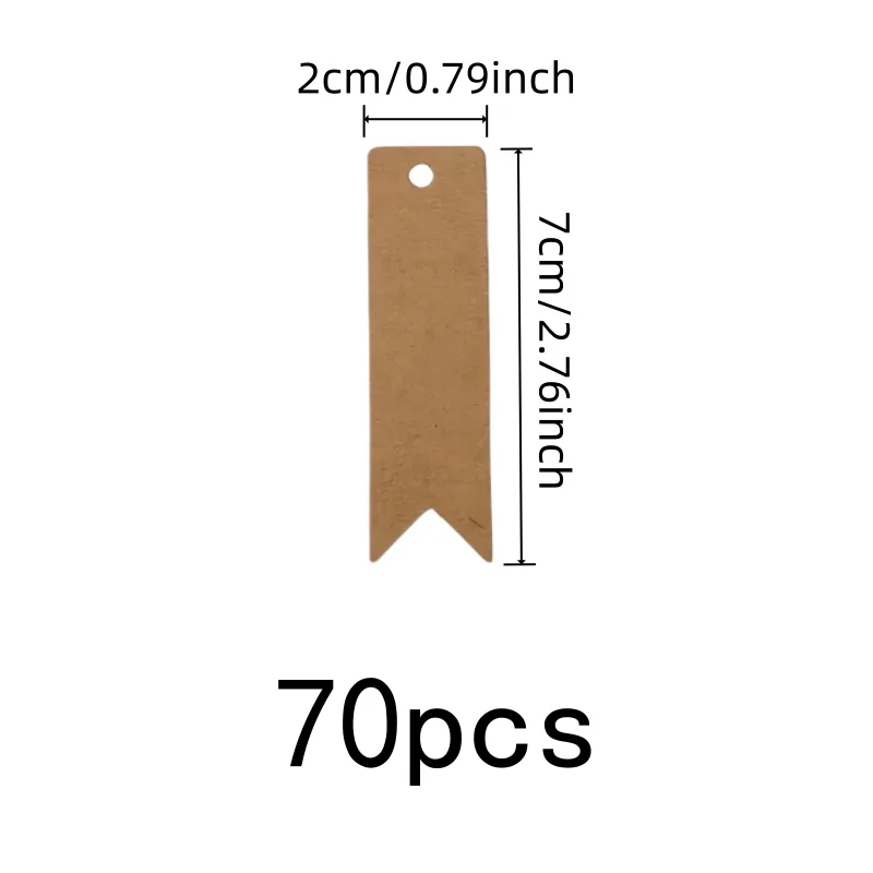 70 pcs Party Favor Tags for Party Valentines Tags, Lightweight Paper Card, Pre-Punched Hanging Hole, Multipurpose