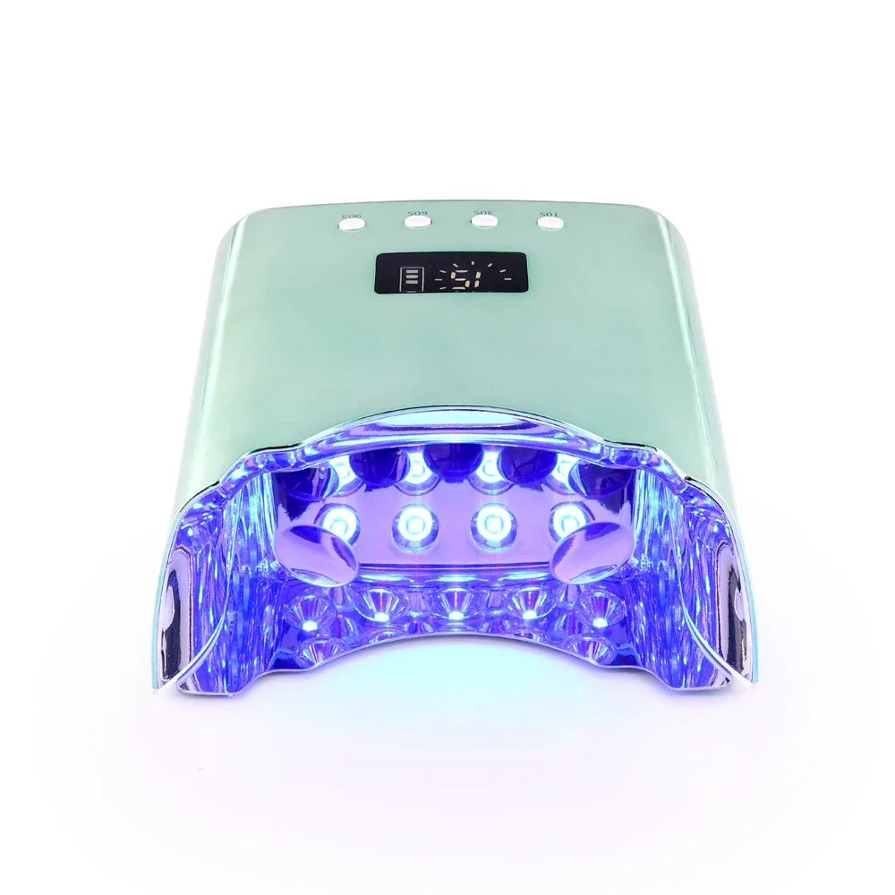 2024 Most Popular 78W Rechargeable Mermaid UV LED Nail Lamp Cordless Nail Dryer Lamp Light For Manicure Salon