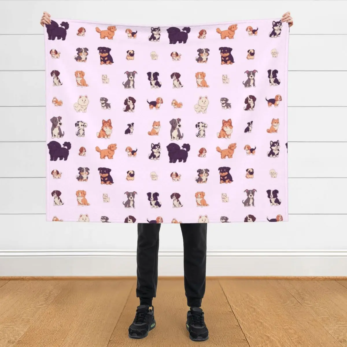 

*choose large sticker size* 25 kawaii dogs pack Throw Blanket Picnic Luxury Large Blankets