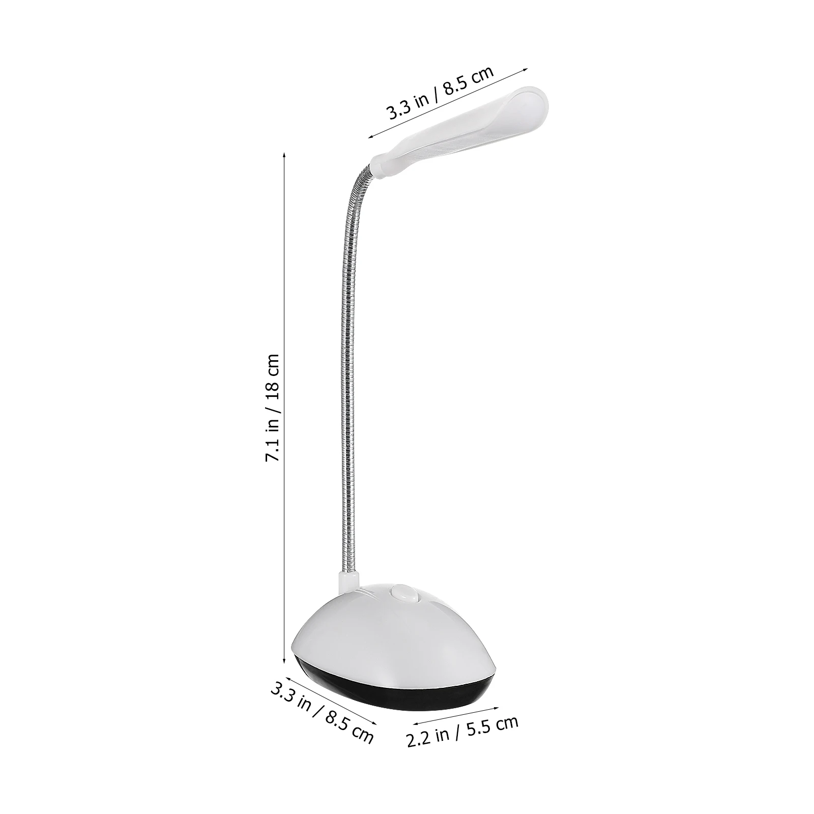 

Foldable LED Desk Light Plastic Material Safe Illumination Powered Lightweight Easy to Carry Store Reading Lamp