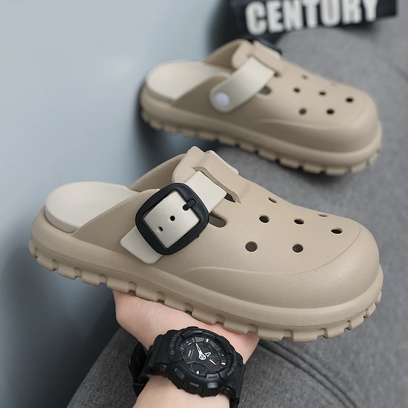 

Men's Summer 2025 Non-Slip Beach Shoes Baotou Sandals and Slippers