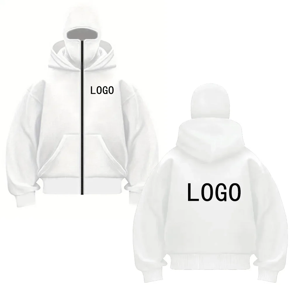 

Street statement hoodies, insulated double-hooded sweatshirts, trendy masked zip-up sweatshirts, personalise the logo you want.