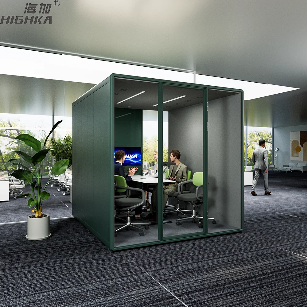 6 Person Soundproof Office Pod Acoustic Conference Room Recording Studio