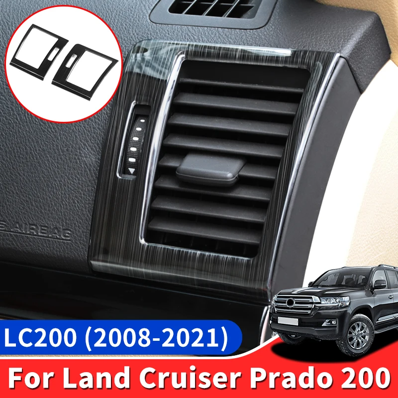 

For 2008-2021 Toyota Land Cruiser 200 LC200 Central Control Air Conditioning Outlet Stainless Steel Modified Interior Decoration