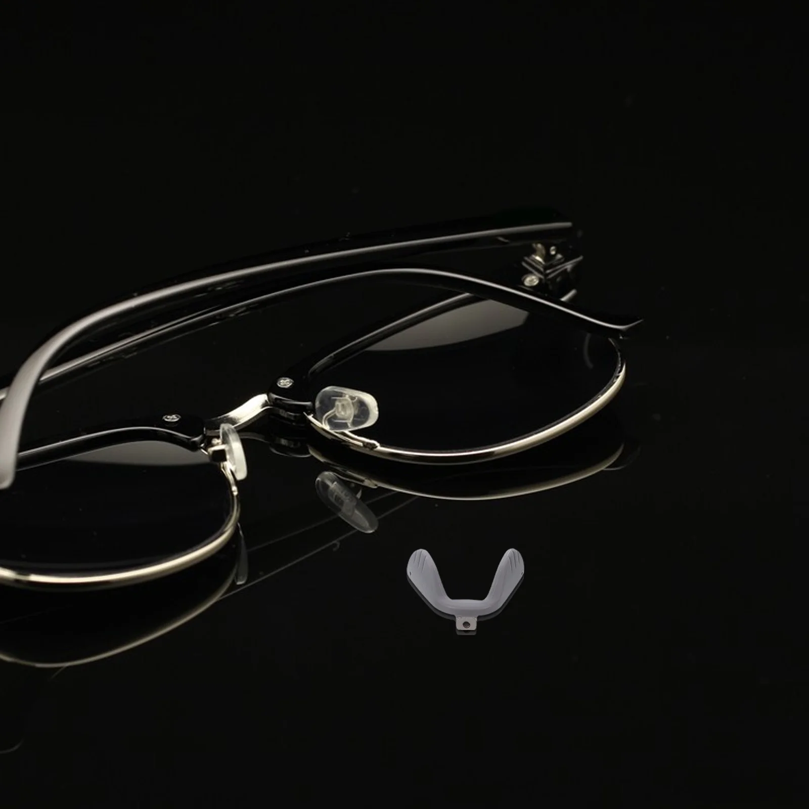 

6pcs Sport Glasses Nose Pads Adjustable Soft Rubber Cushions For Cycling Eyewear Universal Fit Saddle Bridge Replacement